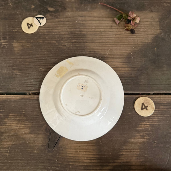 1840s Motto Plate - Worth Of Water Plate