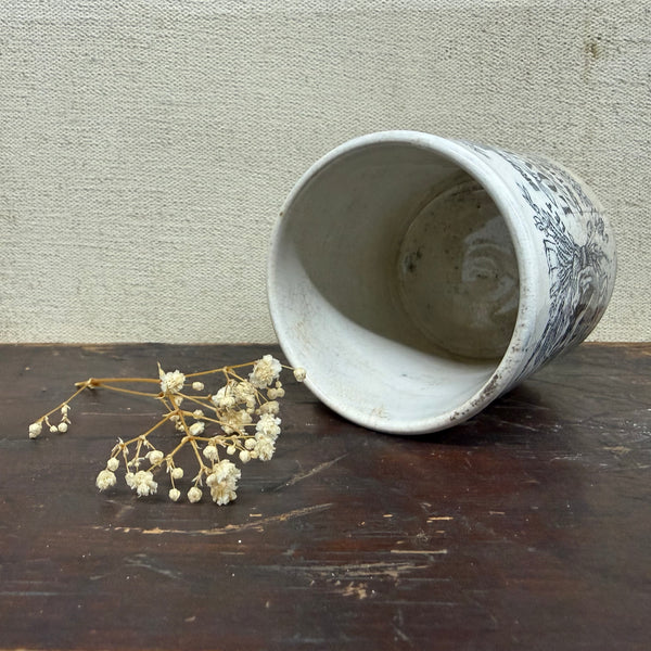Antique Victorian Brotherly Love Transfer Cup