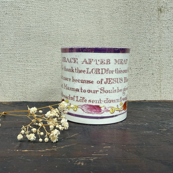 Antique Victorian Grace After Meat Cup