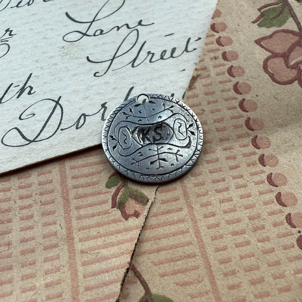 Victorian KS Love Token Charm