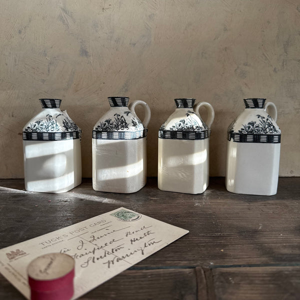 Antique Victorian Transfer Pots