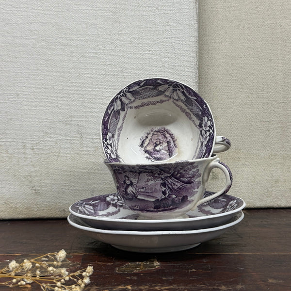 Antique Cup & Saucer Child Play Set