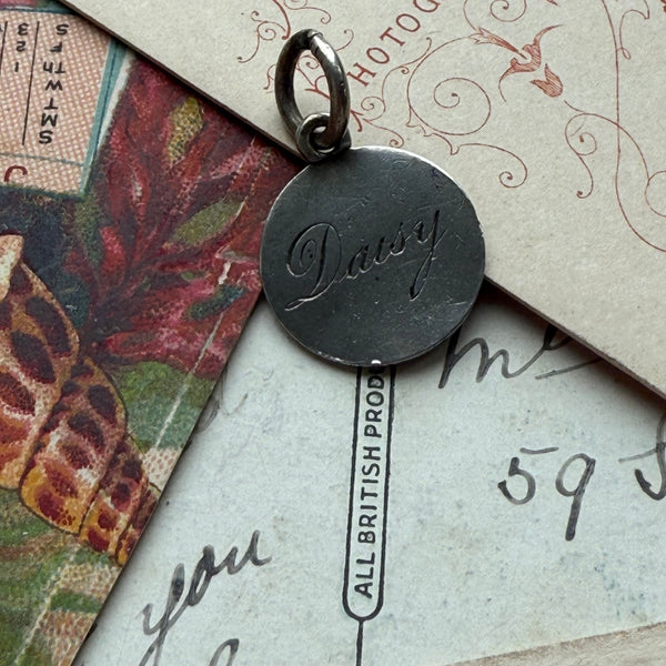 Victorian Daisy Love Token Charm