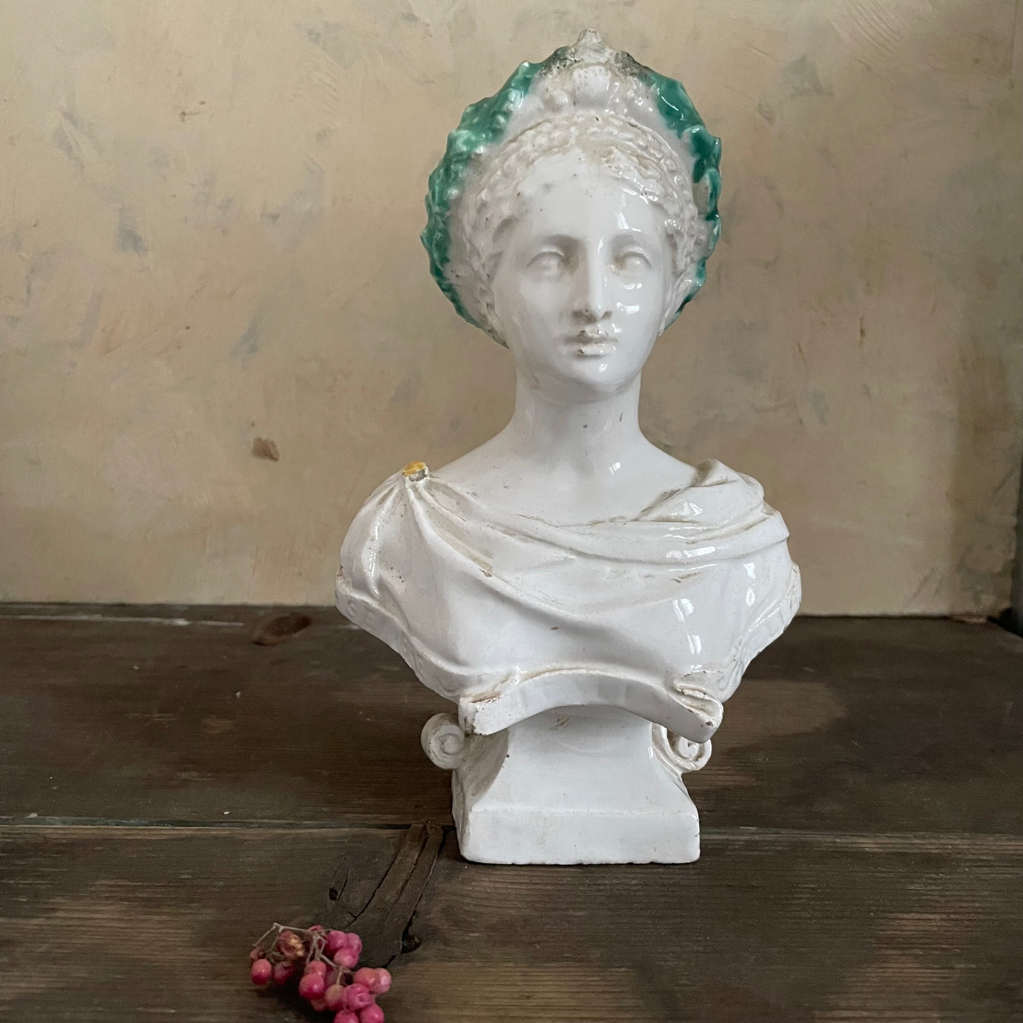 Antique Ceramic Bust