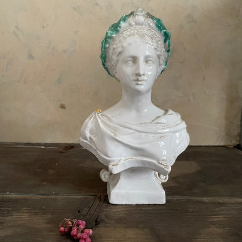 Antique Ceramic Bust