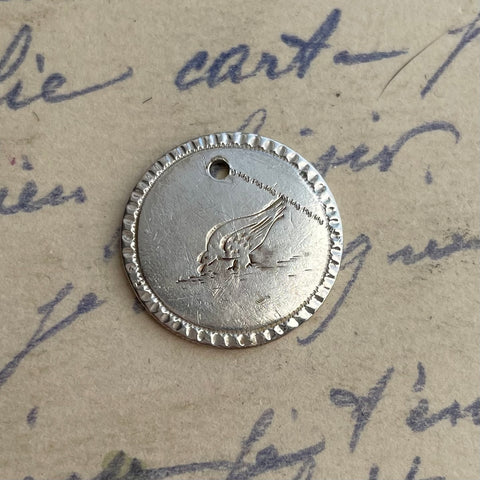 Victorian Bird Love Token Charm