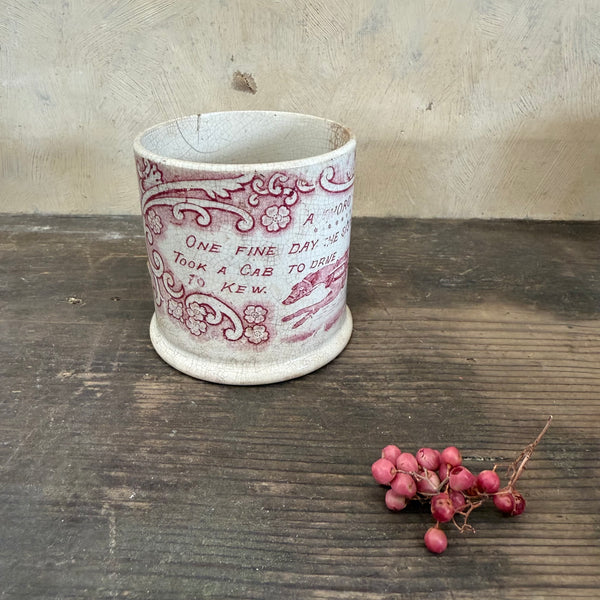 Antique Transfer Stained Cup