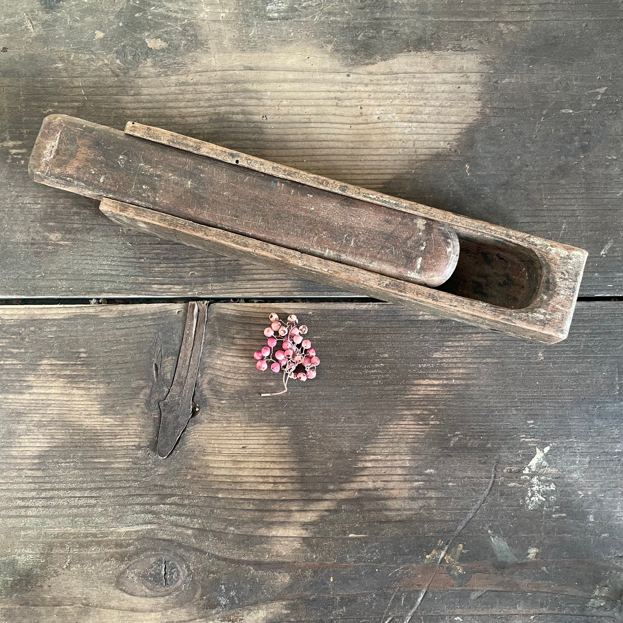 Antique Slide Lid Box