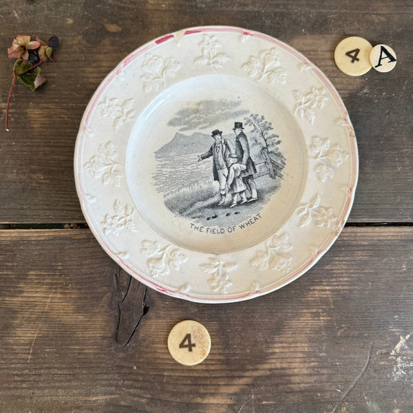 Antique Field of Wheat Plate