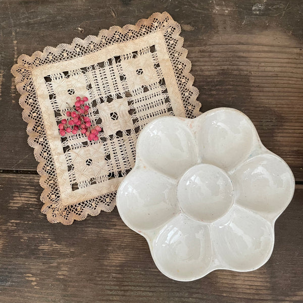 Vintage Flower Shape Ceramic Palette