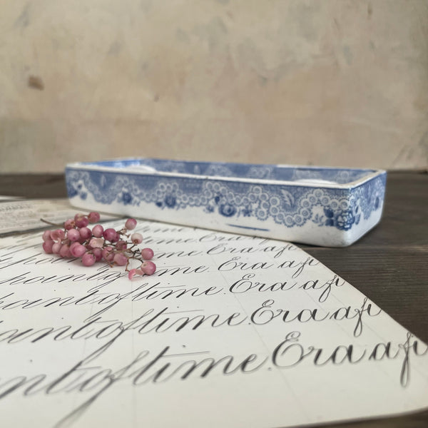 Victorian Ceramic Pen Tray