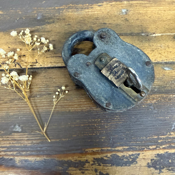 Vintage Chunky Lock with Key