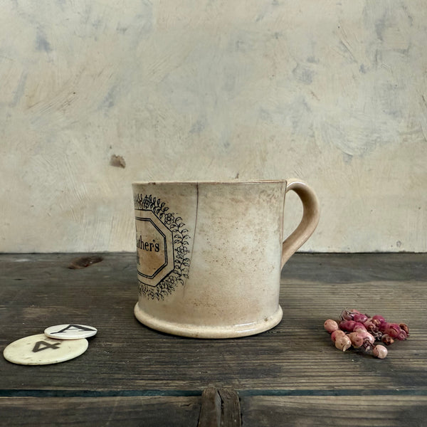 Staffordshire Antique 'A Grandfathers Gift' Mug