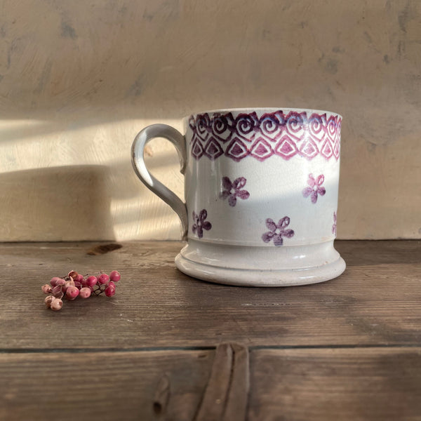 Antique Spongeware Mug