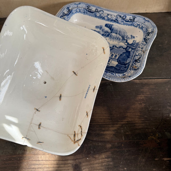 Antique Staple Repair Tureen