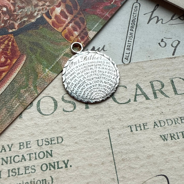Victorian Lords Prayer Love Token Charm