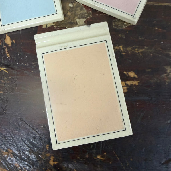 Antique Ceramic Memoranda Block