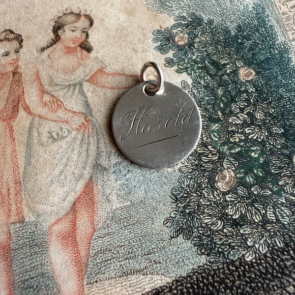 Victorian Harold Love Token Charm