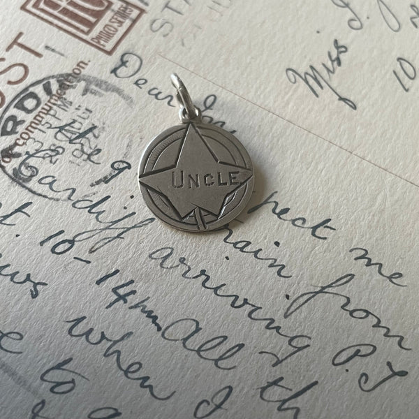 Victorian Uncle Leaf Love Token Charm