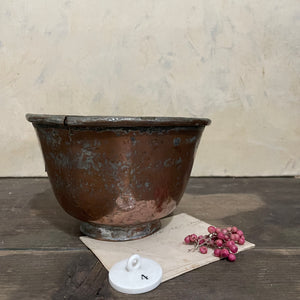 Antique Copper Bowl