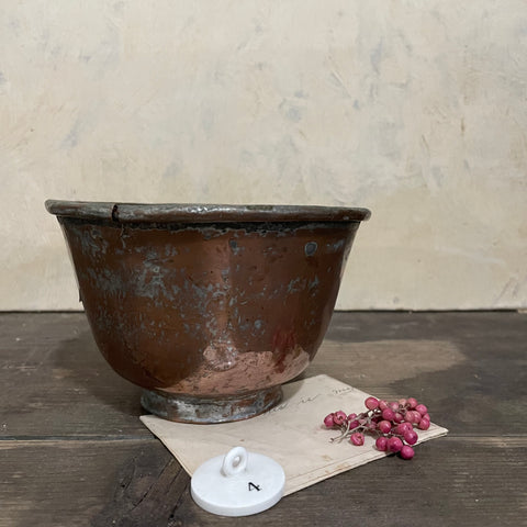 Antique Copper Bowl