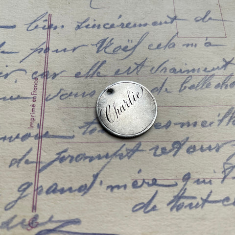 Victorian Charlie Love Token Charm