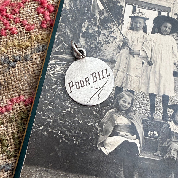 Victorian Poor Bill Love Token Charm