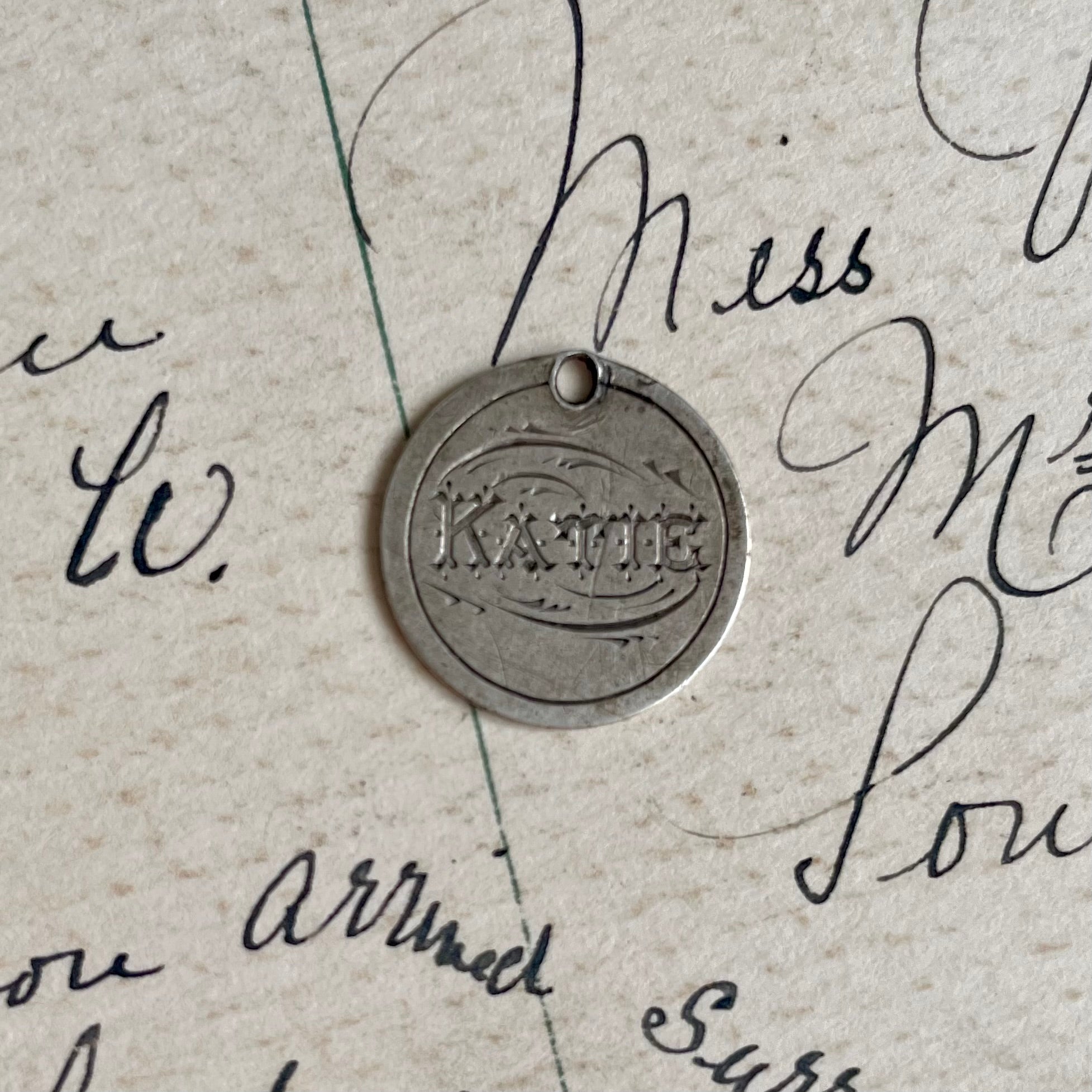 Victorian Katie Love Token Charm