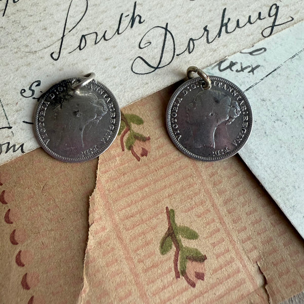 Victorian Cross Pattern Love Token Charm