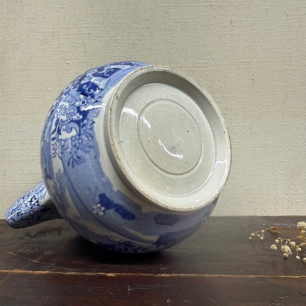 Antique Victorian Blue Transfer Jug