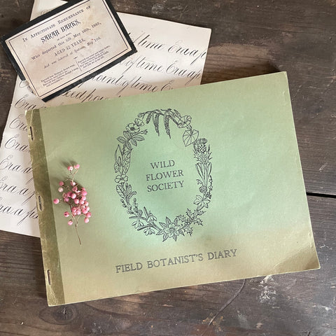Vintage Wild Flower Society Book