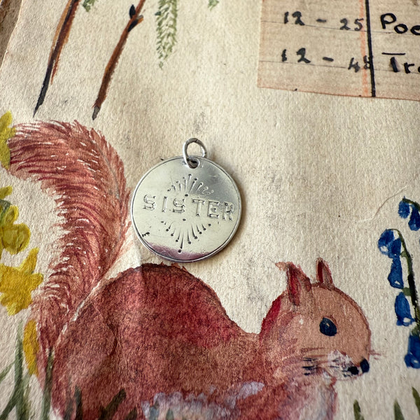 Victorian Sister Love Token Charm