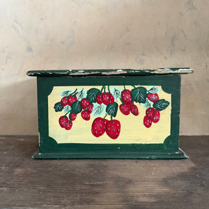 Vintage Strawberry painted box