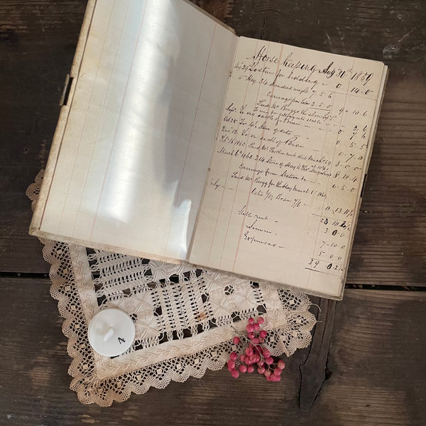 Antique Horse Keeping 1859 Notebook