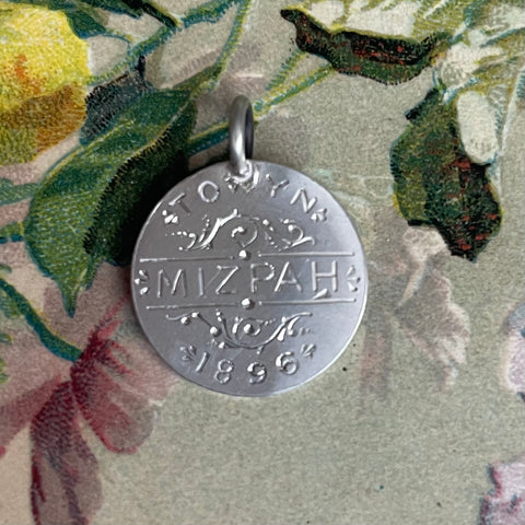 Victorian Mizpah 1896 Love Token Charm