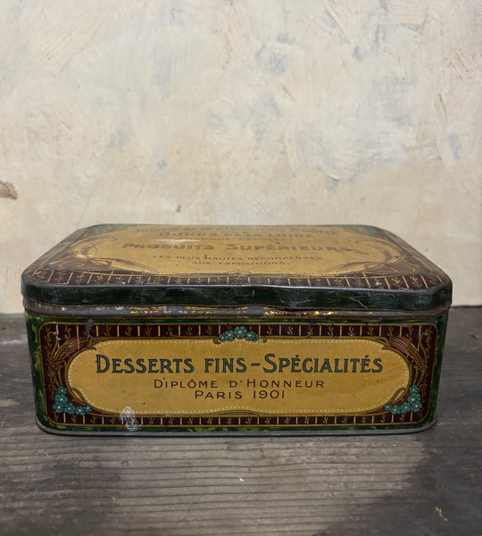 Worn Vintage French Advertising Tin