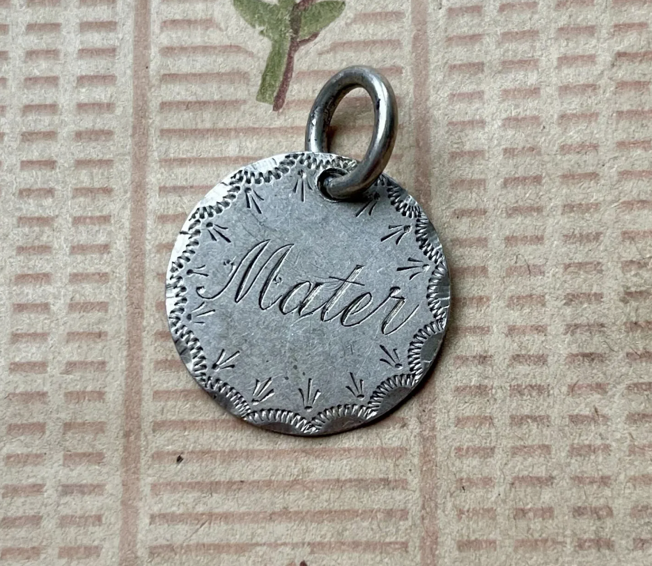 Victorian Mater Love Token Charm