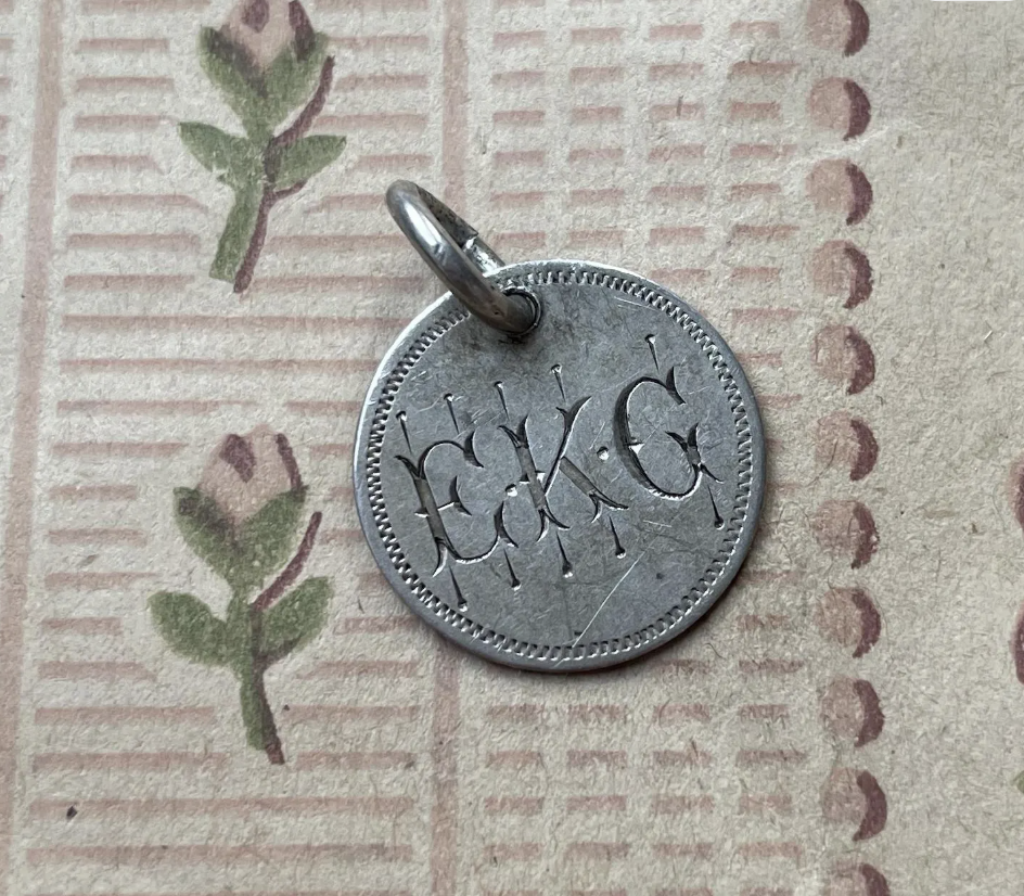Victorian EKG Love Token Charm