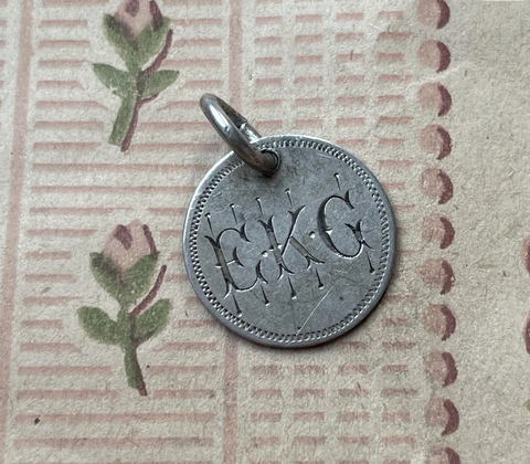 Victorian EKG Love Token Charm