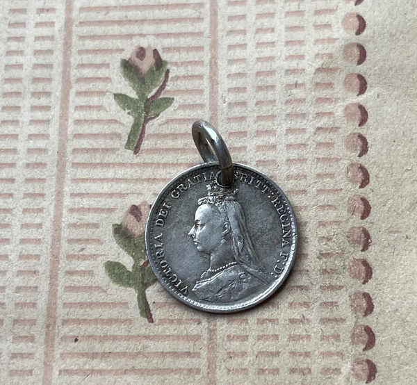 Victorian EKG Love Token Charm