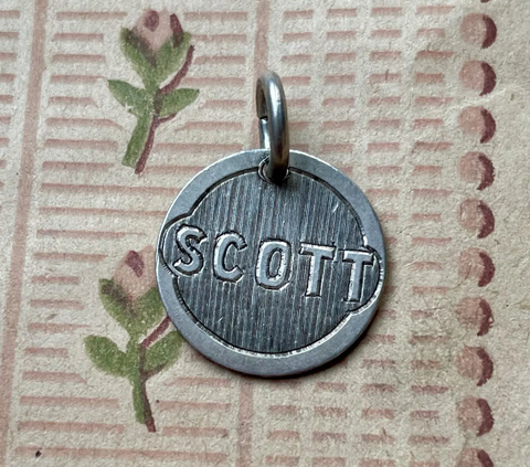 Victorian Scott Love Token Charm