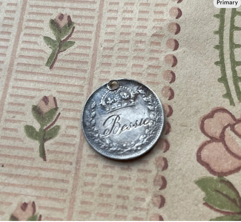 Victorian Bessie Love Token Charm