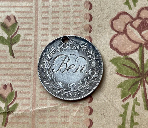 Victorian Ben Love Token Charm