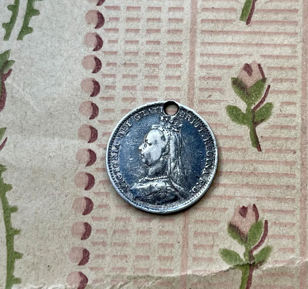 Victorian EJ Love Token Charm