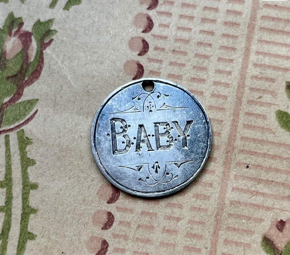 Victorian Baby Love Token Charm