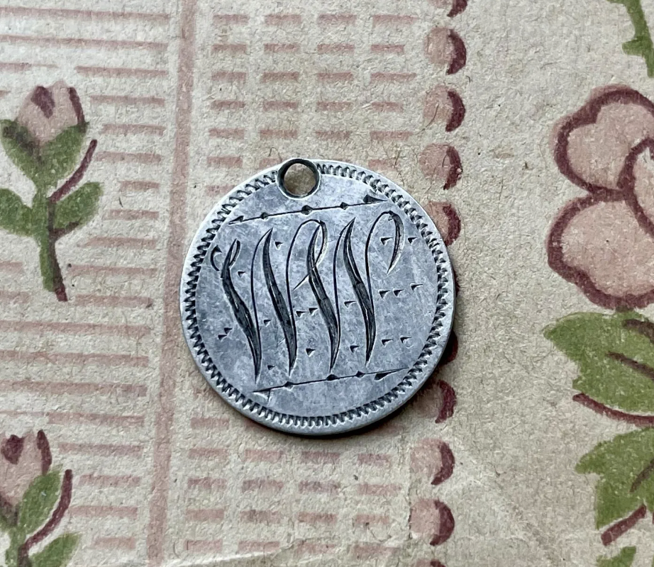 Victorian WW Love Token Charm