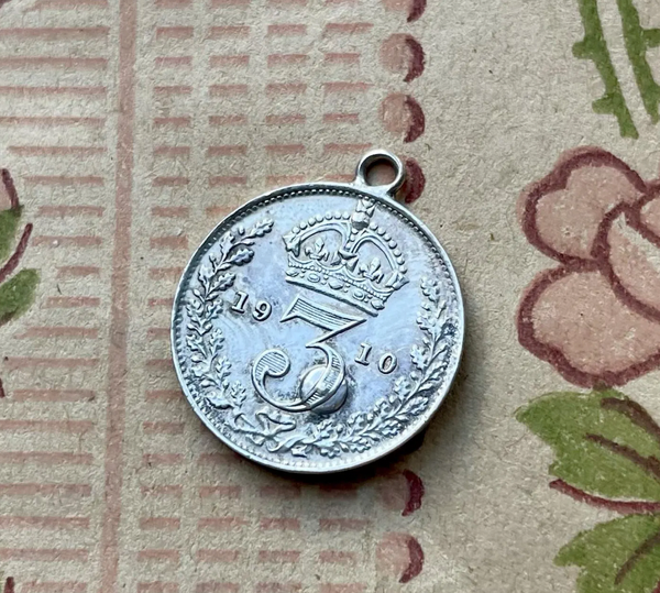 Victorian Opal Inset Love Token Charm