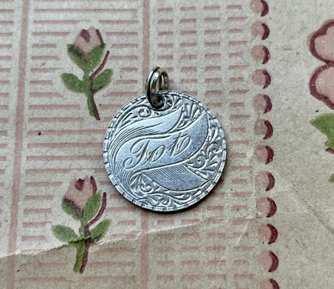Victorian Tot Love Token Charm