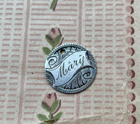 Victorian Mary Love Token Charm Mo