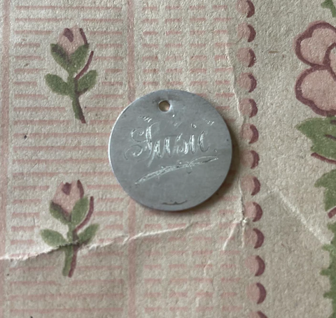 Victorian Susie Love Token Charm